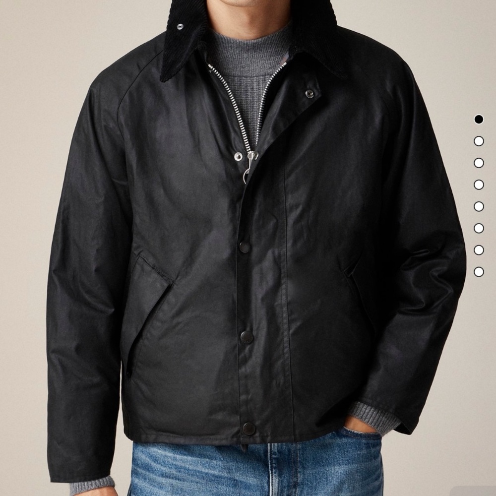 Barbour Black Transport Wax Jacket NWT